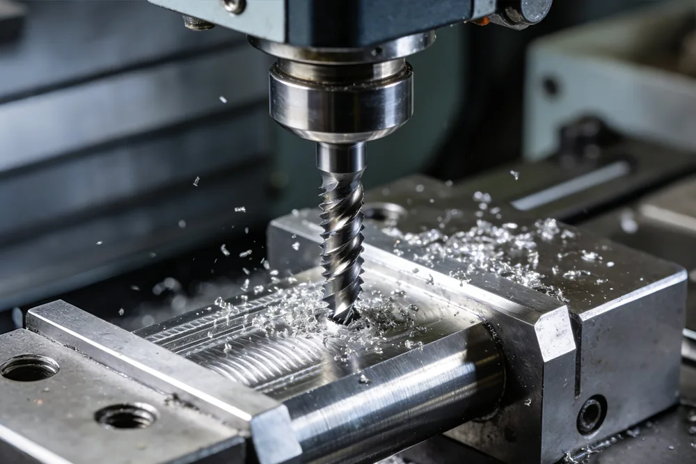 Precauzioni per la maschiatura di fori profondi.