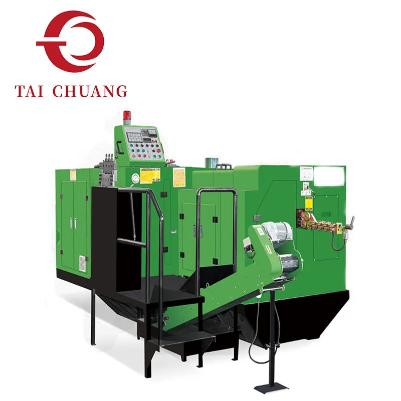 Macchina per stampaggio a freddo a 3 stampi e 3 colpi